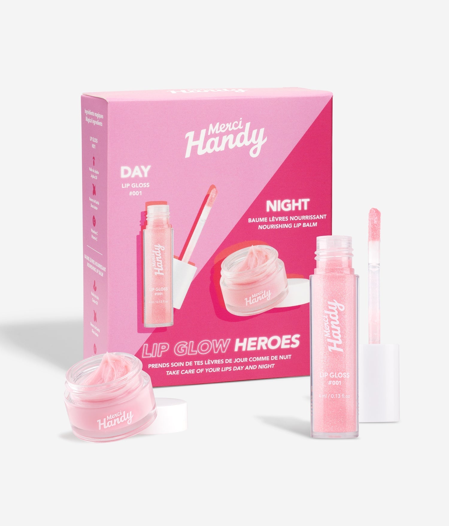 Merci Handy - Kit lèvres Soft Kisses Heroes - Huile pour les Lèvres 5ml -  Brosse Exfoliante - Soin Quotidien - Hydratation Intense - Lèvres  Redéfinies et Repulpées : : Beauté et Parfum