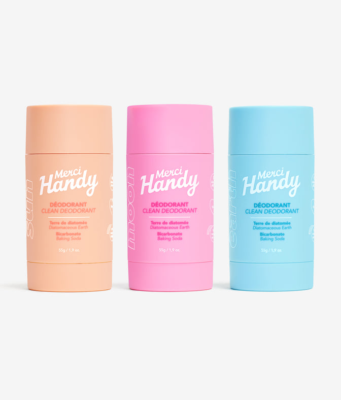Pack x 3 Deodorants SUN - MOON - EARTH
